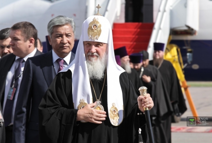 Патриарх Кирил был рад такой  встрече. Фото Даниал Окасов©
