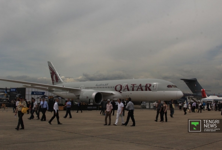 Самолет Qatar Airways. Фото ©Роза Есенкулова