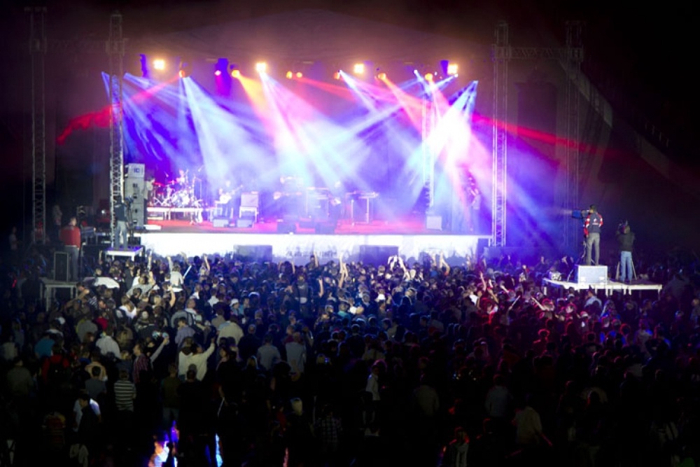 At the Top of Tengri rock-festival in Almaty