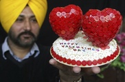 The world celebrating St.Valentine's Day