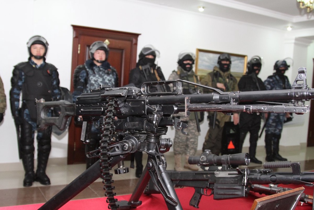 Serik Akhmetov checked on armament of Kazakhstan Interior Ministry