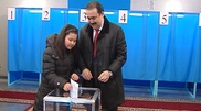 Масимов с супругой и дочерью проголосовали на выборах президента Казахстана
