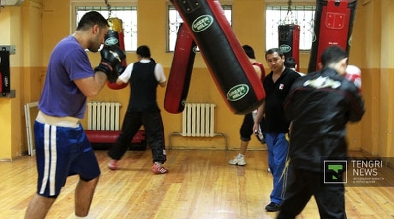 Боксеры Astana Arlans во время тренировки. ©Динара Серикпаева