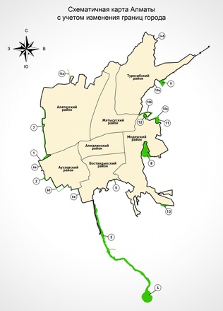 Карта алматы с номерами домов алматы