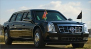 Cadillac Обамы "сел на брюхо" в посольстве США в Дублине