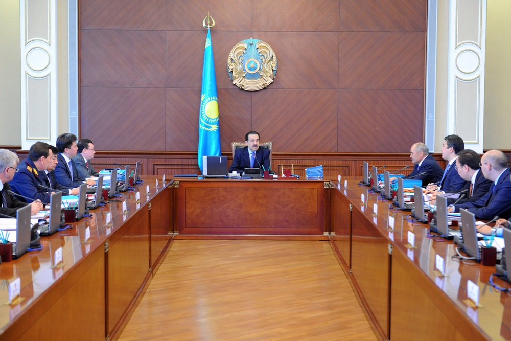 Карим Масимов на заседании Правительства РК. Фото с сайта flickr.com
