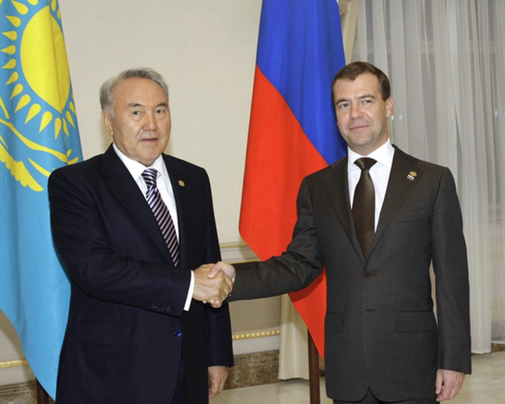 Нурсултан Назарбаев и Дмитрий Медведев. ©РИА НОВОСТИ