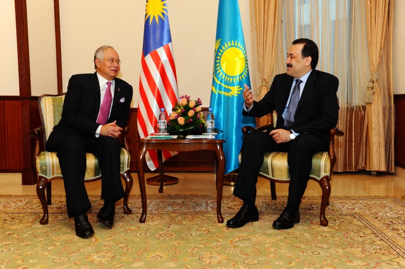 Встреча Премьер-Министра Казахстана Карима Масимова и Премьер-Министра Малайзии Наджиб Тун Разака