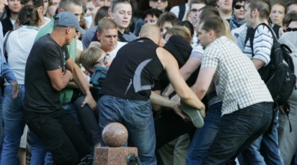 Акция протеста в Минске. Фото из архива Tengrinews.kz 