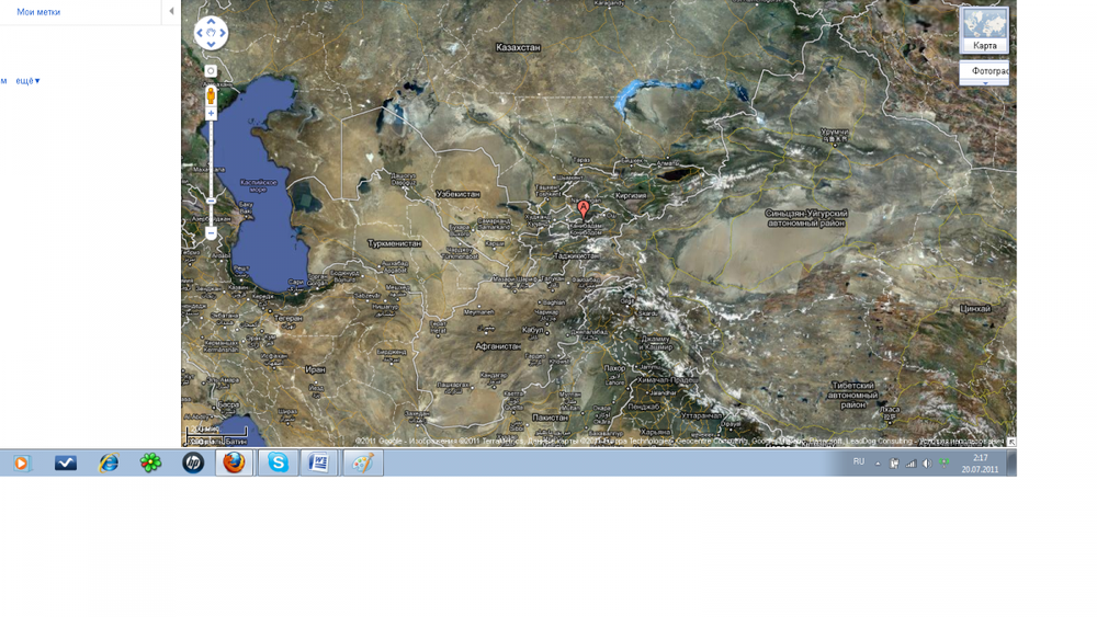 Скриншот Google maps