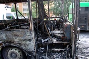 В Акмолинской области сгорел следовавший в Барнаул пассажирский автобус 