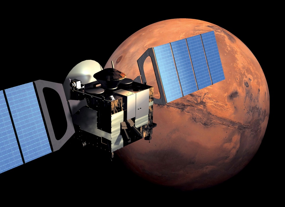 Космический аппарат на околомарсианской орбите. Художественная реконструкция SA ESA. ©REUTERS