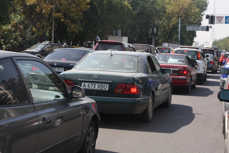 Перекресток улиц Сатпаева и Достык. ©Айжан Тугельбаева