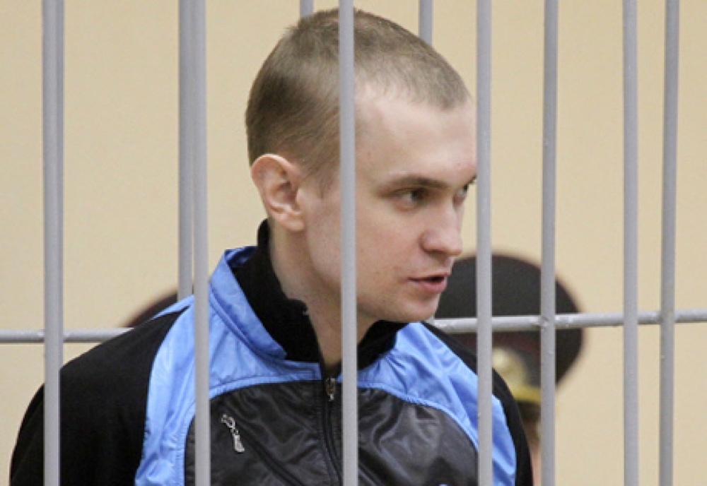 Обвиняемый по делу о взрыве в Минском метро 11 апреля Дмитрий Коновалов в зале суда. ©РИА НОВОСТИ