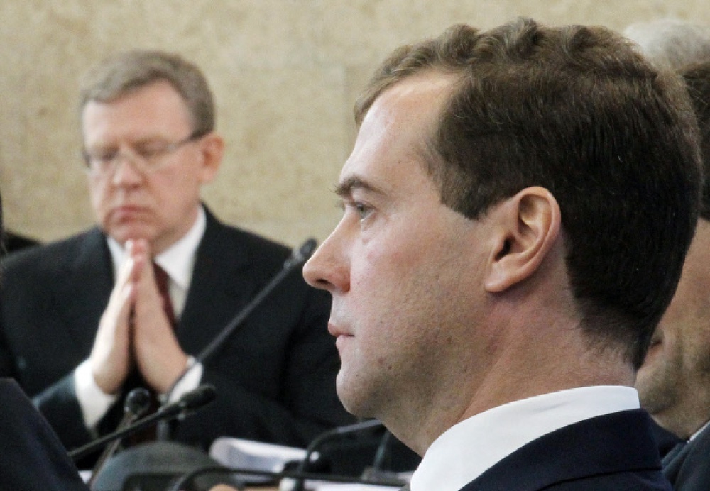 Дмитрий Медведев и Алексей Кудрин. ©РИА Новости
