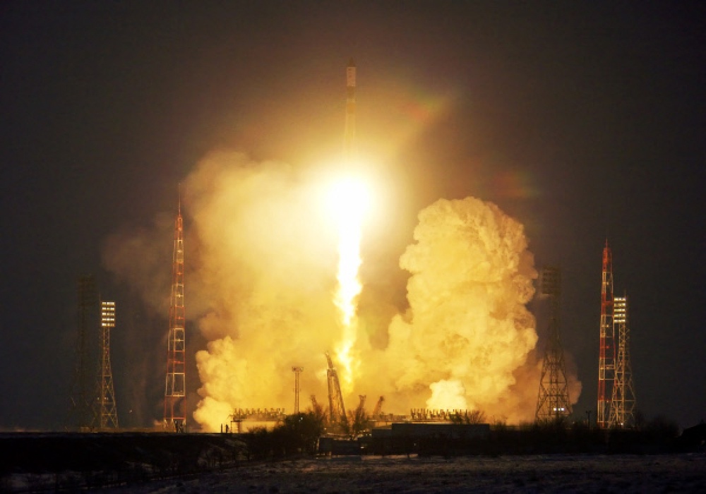 Запуск ракеты на космодроме "Байконур". Фото ©РИА НОВОСТИ