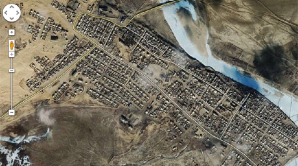 с. Иргиз Актюбинской области. Фото с сервиса maps.google.com
