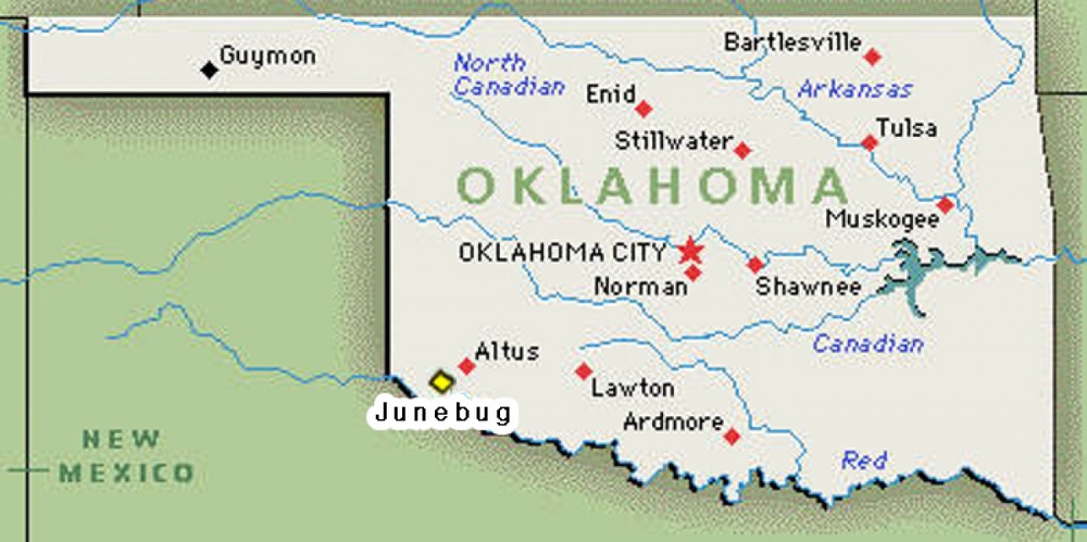 Штат Оклахома. Источник yandex.maps
