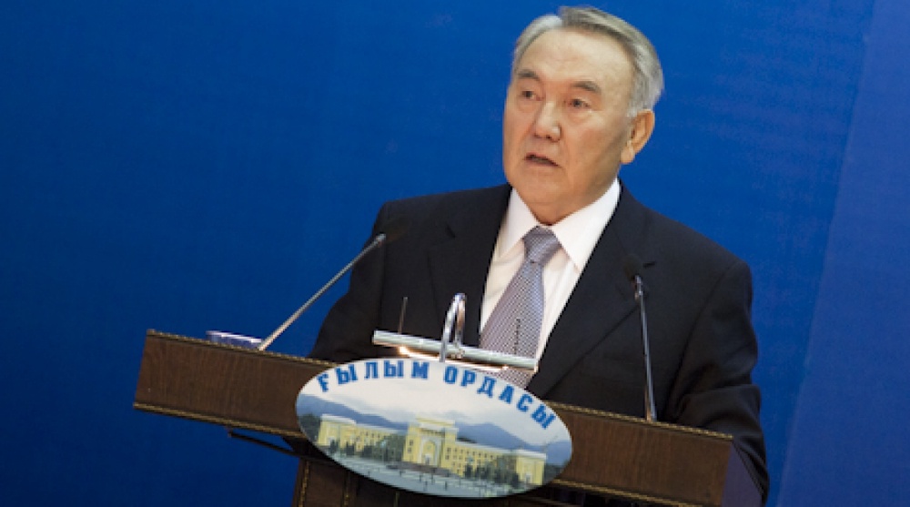 Нурсултан Назарбаев на форуме ученых Казахстана. Фото Владимир Дмитриев