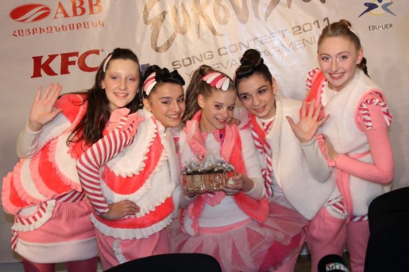 Победитель "Евровидения-2011" - грузинская группа Candy. Фото с сайта junioreurovision.tv