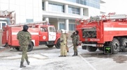 ФОТО: Пожар в здании "РД "КазМунайГаз" в Астане локализован