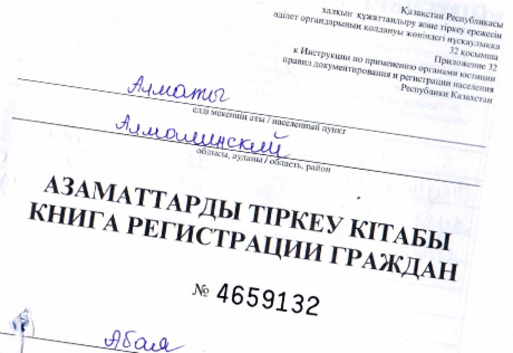 С осени 2012 года в Казахстане отменят домовые книги