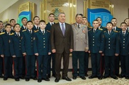 Назарбаев открыл новое здание школы "Жас улан"