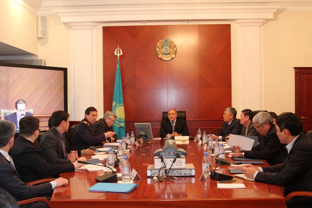 Селекторное совещание правительственной комиссии. Актау-Астана.Фото Максим Попов ©