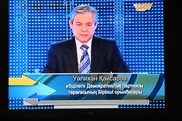 Зампред партии "Адилет" попытался задать вопрос самому себе на теледебатах