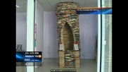 В усть-каменогорской библиотеке появилась башня из книг