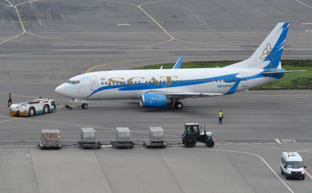 Пассажирский самолет Боинг казахстанской авиакомпании SCAT. Фото ©РИА НОВОСТИ