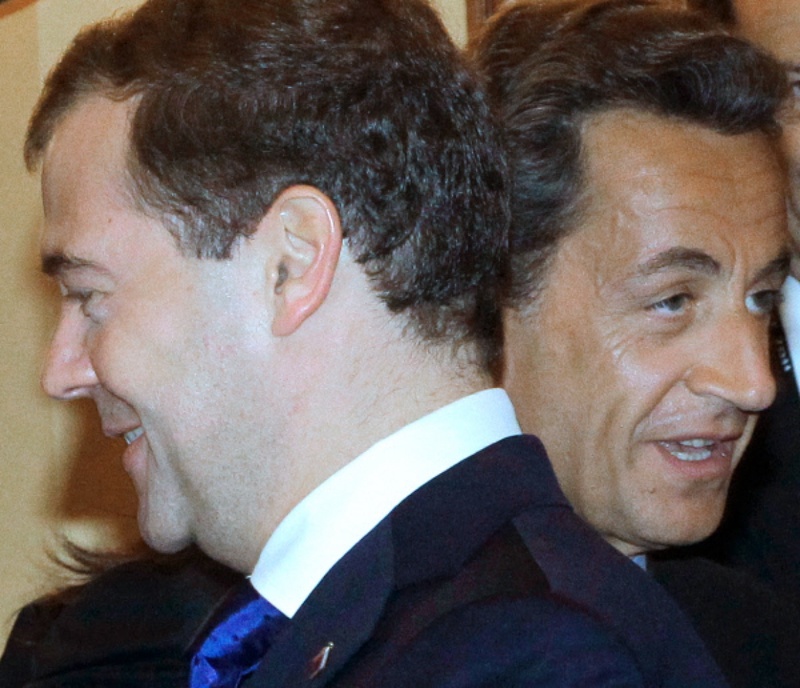 Дмитрий Медведев и Николя Саркози. ©РИА Новости