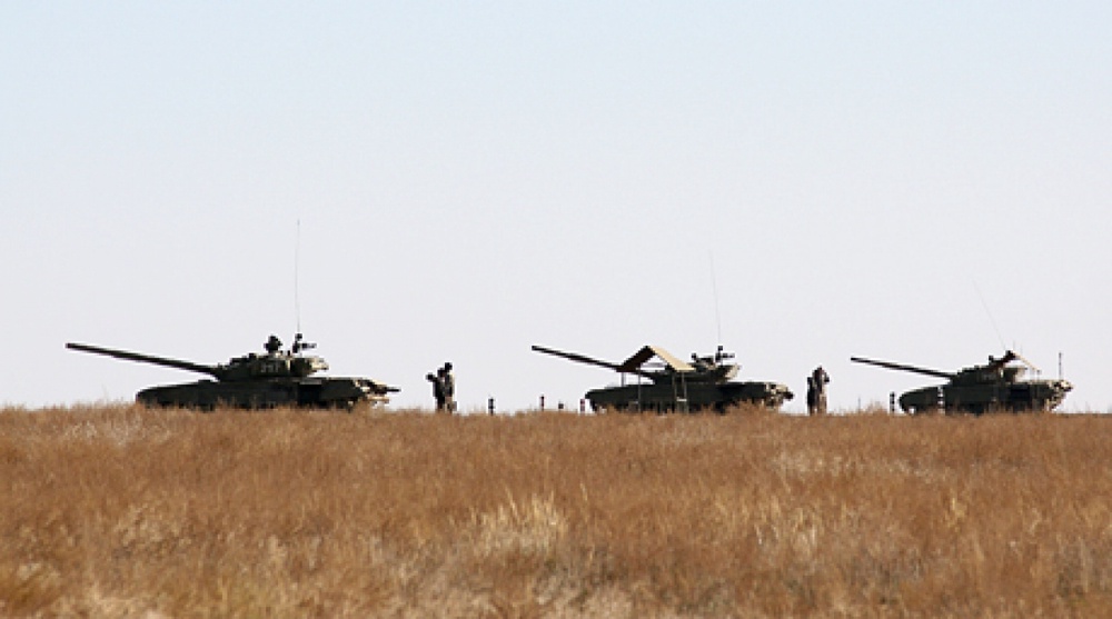 Танки на военном полигоне. Фото ©Ярослав Радловский