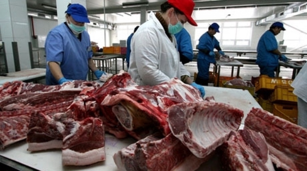 Цех по подготовке мясной продукции перед отправкой на прилавок магазина. Фото РИА Новости©