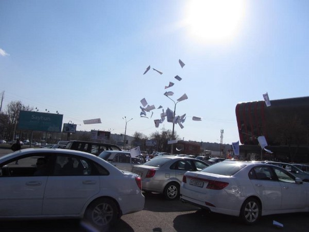 В Ташкенте распространили листовки с призывом к восстанию. Фото с сайта fergananews.com
