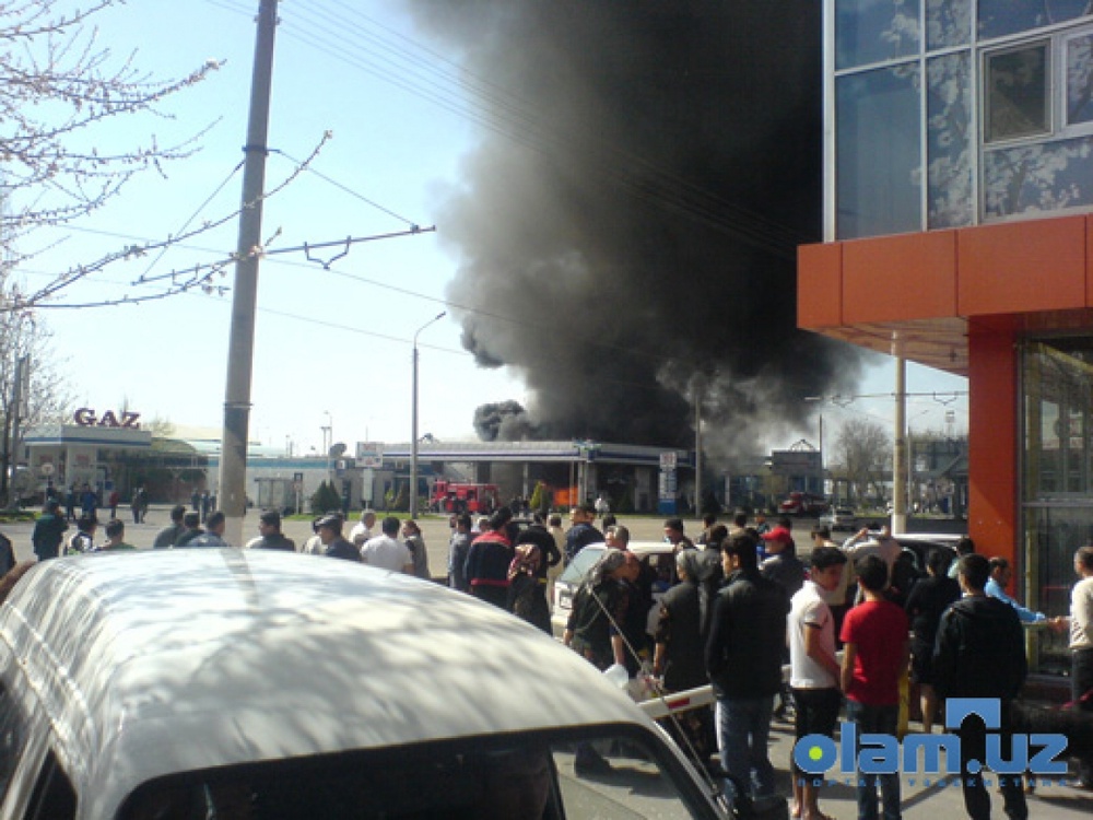 На месте взрыва.  Фото с сайта Olam.uz 