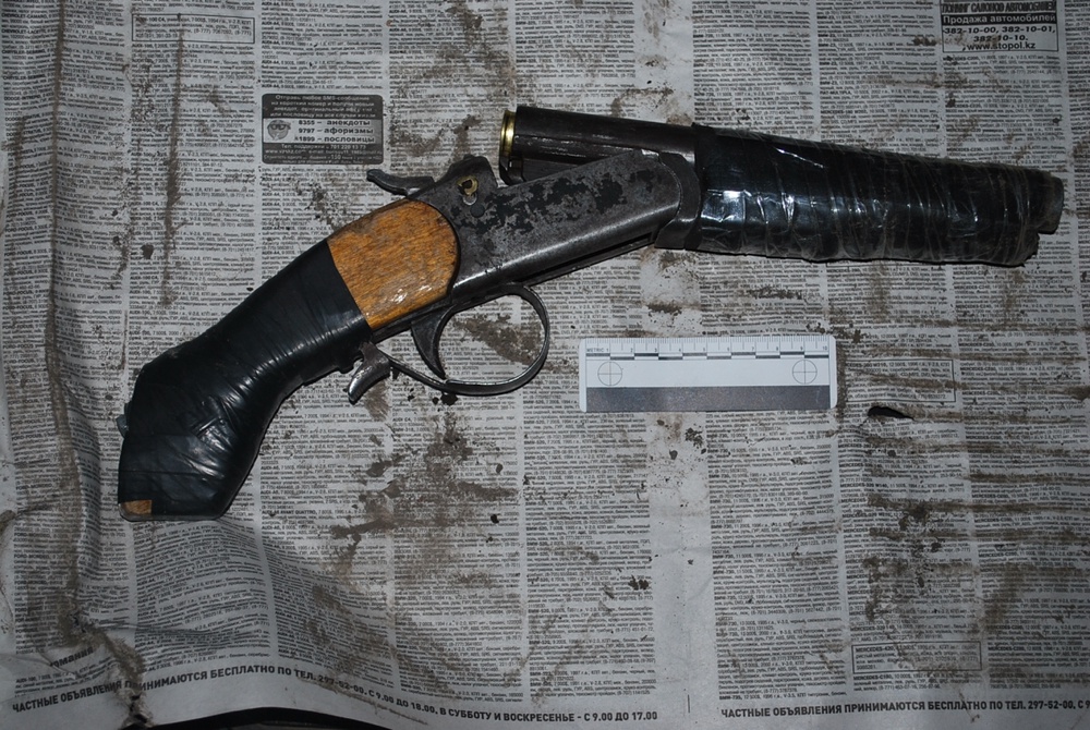 Изъятое ружье. Фото пресс-службы ДВД Карагандинской области