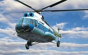 Вертолет Ми-8 аварийно приземлился на казахстанском побережье Каспия