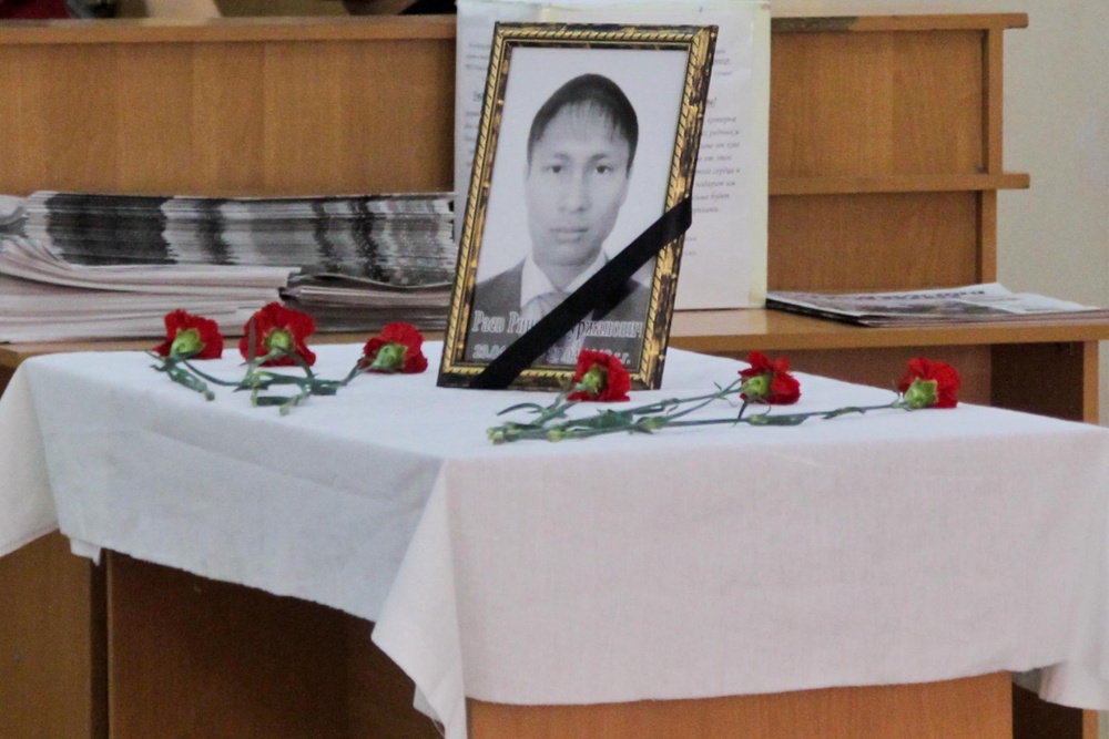 Погибший студент ЕНУ имени Гумилева Ринат Раев. Фото Даниал Окасов©