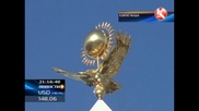 Беркут на стеле Независимости в Караганде превратился во флюгер