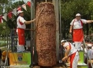 В Анкаре приготовили самый большой в мире донер-кебаб