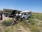 ФОТО: Причиной ДТП с 11 жертвами в Южном Казахстане могла стать корова