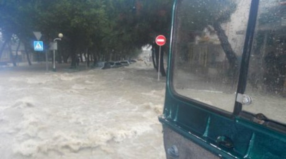 Наводнение в Геленджике.Фото РИА Новости