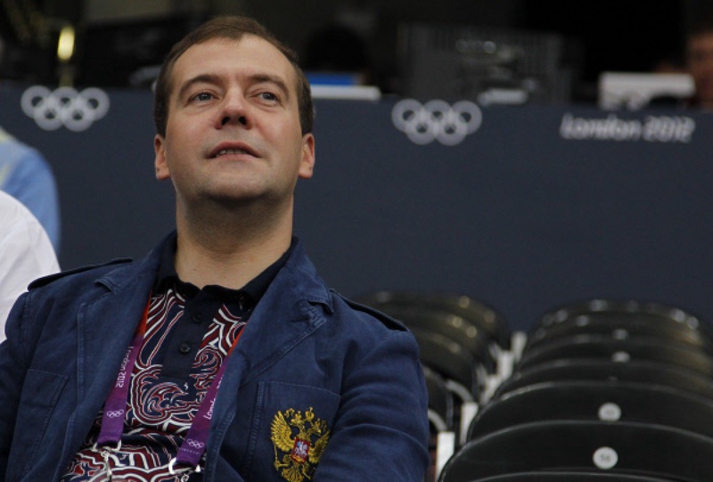 Премьер-министр России Дмитрий Медведев на Олимпиаде в Лондоне. Фото ©РИА Новости 