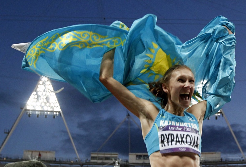 Казахстанская легкоатлетка Ольга Рыпакова, победитель Олимпийских игр 2012 года в Лондоне в тройном прыжке. Фото ©REUTERS