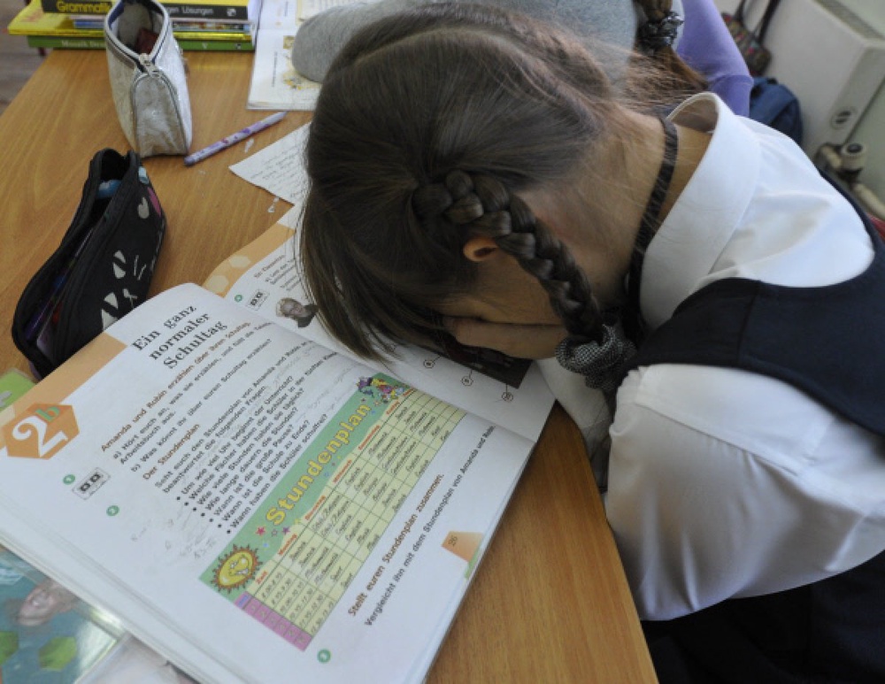 Школьница с косичками. Фото РИА Новости©