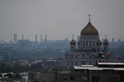 Петербуржец облил чернилами икону в храме Христа Спасителя в Москве