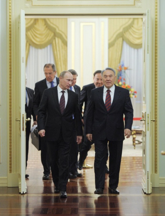 Президент России Владимир Путин и президент Казахстана Нурсултан Назарбаев. Фото ©РИА Новости