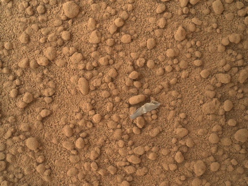 Кусок полиэтилена на Марсе. Фото с сайта nasa.gov
