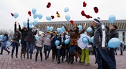 Флешмоб против диабета в Алматы установил рекорд СНГ